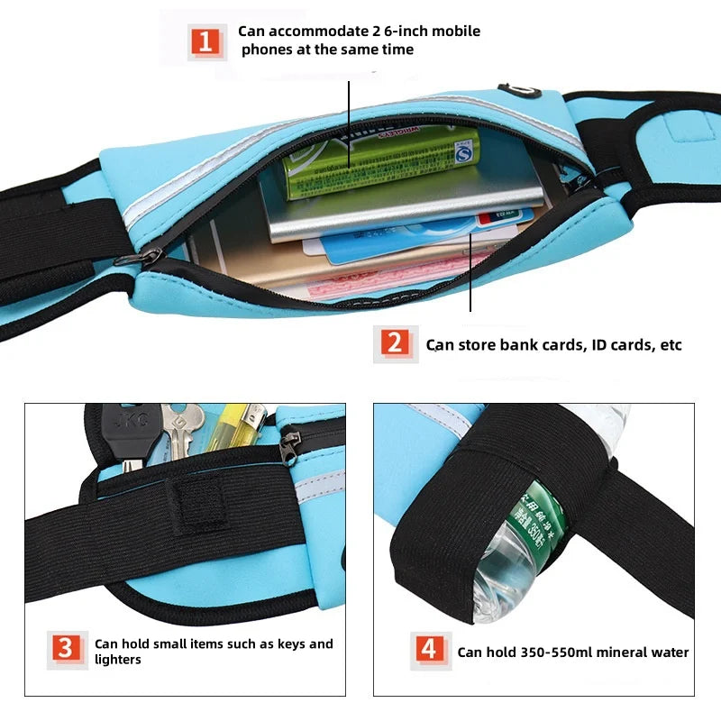 Waterproof Reflective Sports Waist Bag - ZELLIVA